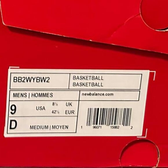 New Balance Men's Two WXY V2 Basketball Shoes **BRAND NEW / NWT** - Picture 7 of 7